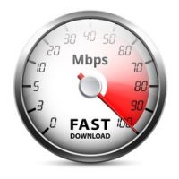 Slow and fast download speed icons, vector illustration